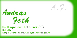 andras feth business card